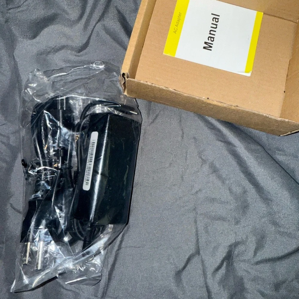 Black Power Adapter with Cable
